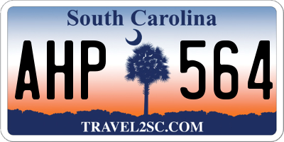 SC license plate AHP564