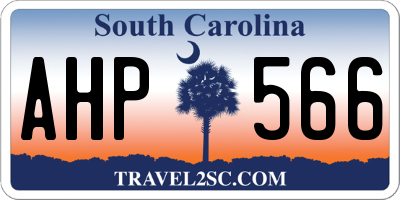SC license plate AHP566