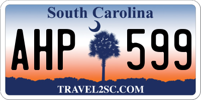SC license plate AHP599