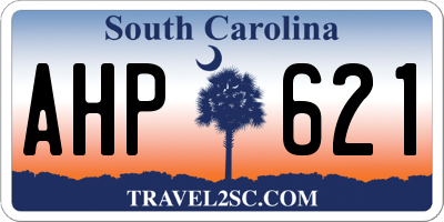 SC license plate AHP621