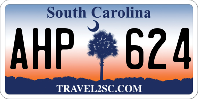 SC license plate AHP624