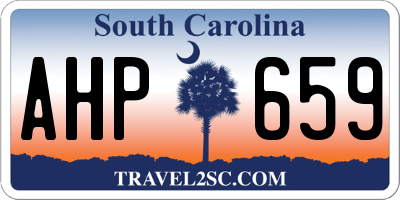 SC license plate AHP659