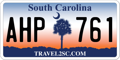 SC license plate AHP761
