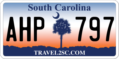 SC license plate AHP797
