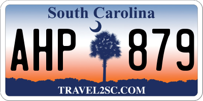 SC license plate AHP879