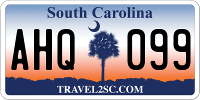 SC license plate AHQ099