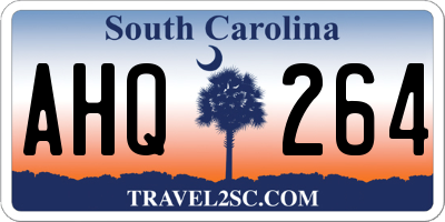 SC license plate AHQ264