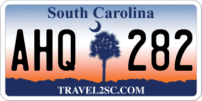 SC license plate AHQ282