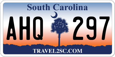 SC license plate AHQ297