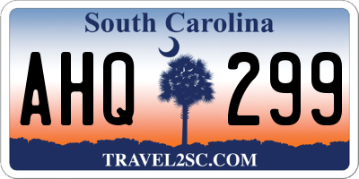 SC license plate AHQ299