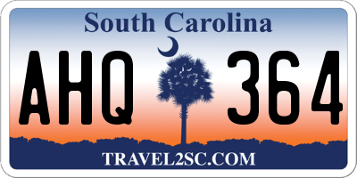 SC license plate AHQ364