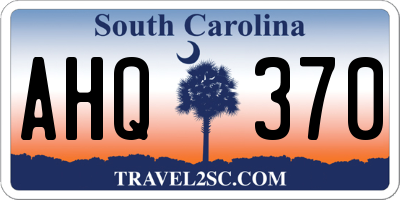 SC license plate AHQ370