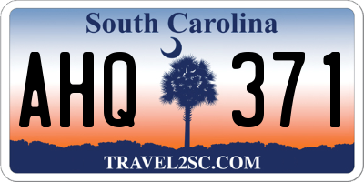 SC license plate AHQ371