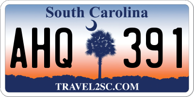 SC license plate AHQ391