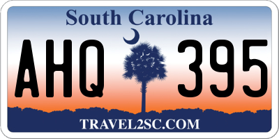 SC license plate AHQ395