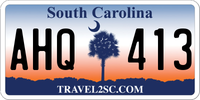 SC license plate AHQ413