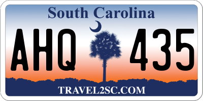 SC license plate AHQ435