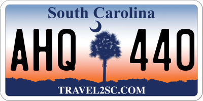 SC license plate AHQ440