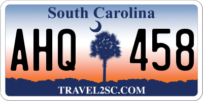 SC license plate AHQ458