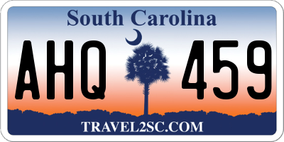 SC license plate AHQ459