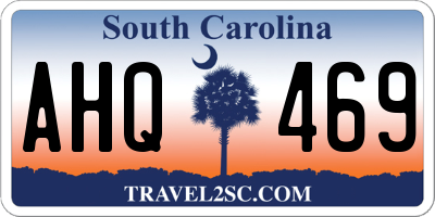 SC license plate AHQ469