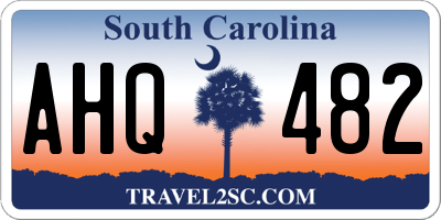 SC license plate AHQ482