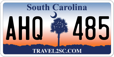 SC license plate AHQ485