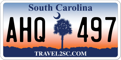 SC license plate AHQ497