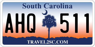 SC license plate AHQ511