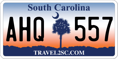 SC license plate AHQ557