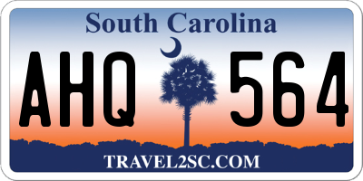 SC license plate AHQ564