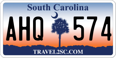 SC license plate AHQ574