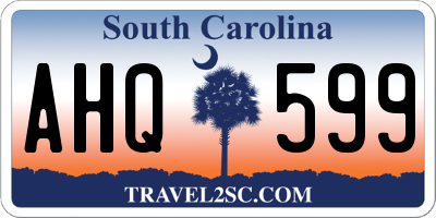 SC license plate AHQ599