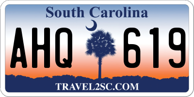 SC license plate AHQ619