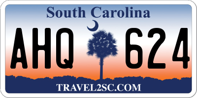 SC license plate AHQ624