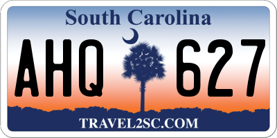 SC license plate AHQ627