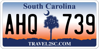 SC license plate AHQ739