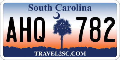 SC license plate AHQ782