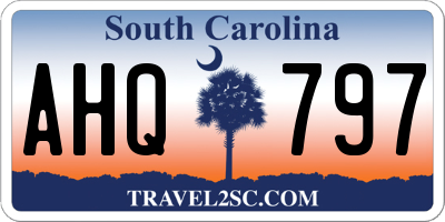 SC license plate AHQ797