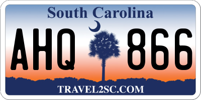 SC license plate AHQ866