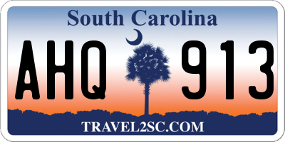 SC license plate AHQ913