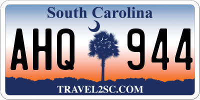 SC license plate AHQ944