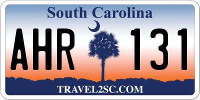 SC license plate AHR131