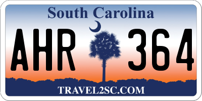 SC license plate AHR364