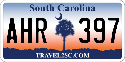 SC license plate AHR397