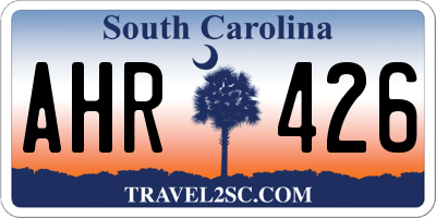 SC license plate AHR426