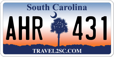SC license plate AHR431