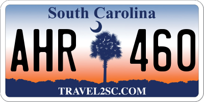 SC license plate AHR460