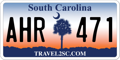 SC license plate AHR471