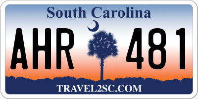 SC license plate AHR481